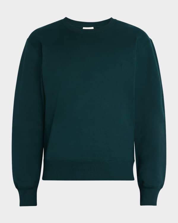 Saint Laurent Men's Destroyed Cotton Sweater | Neiman Marcus Saint Laurent Men's Destroyed Cotton Sweater | Neiman Marcus