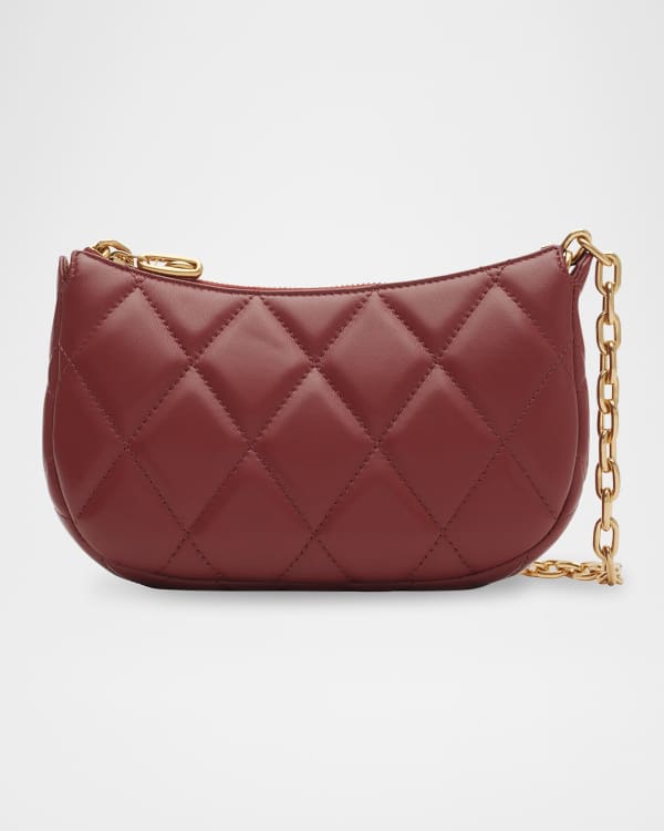 BURBERRY Canvas Calfskin Small TB Bag Orange 1501011
