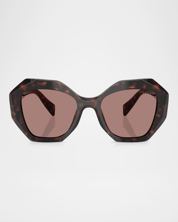 Prada Logo Acetate Butterfly Sunglasses | Neiman Marcus