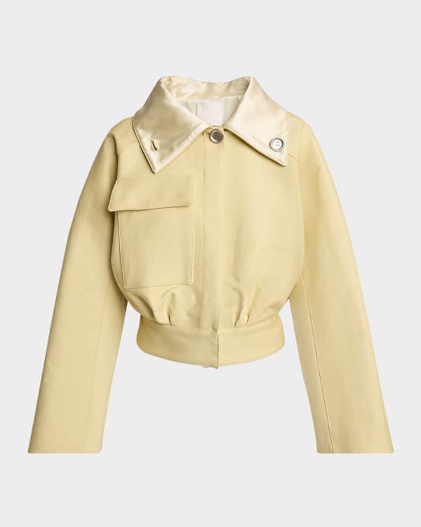 【Coperni】 Trompe l'oeil croppedバージンウールジャケット Coperni Trompe L'Oeil wool-blend cropped jacket Coperni