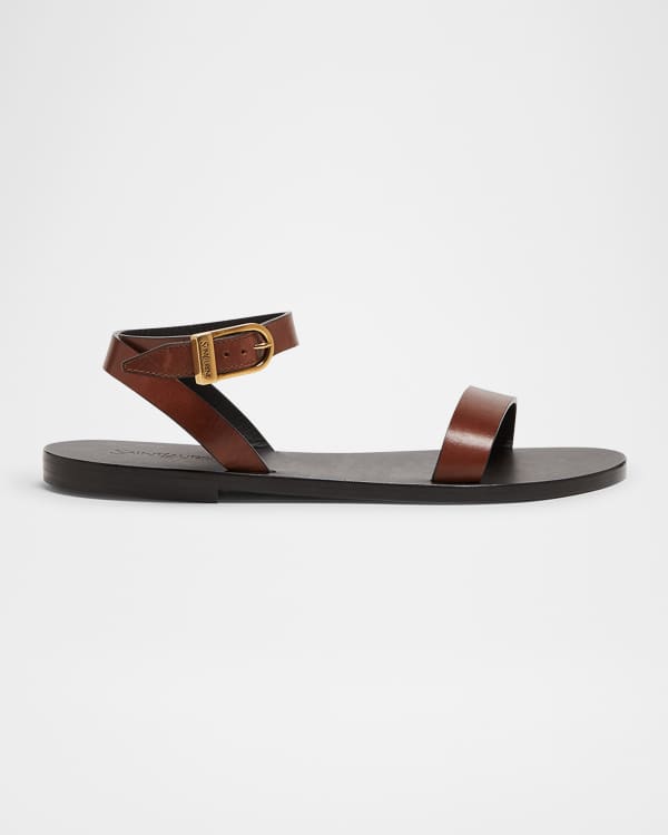 Cassandra Calfskin YSL Slingback Sandals