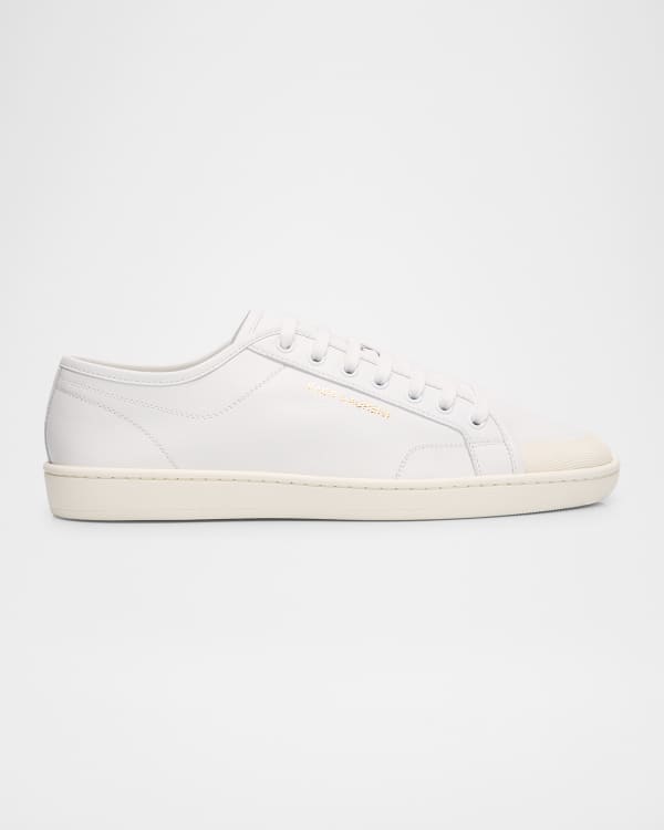 ■Burberry■ Leather Box Sneakers White 8083385 8083385SS24 Leather Box Sneakers in White - Men | Burberry® Official