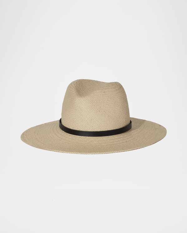 【RAG & BONE】レザー and crochet-trimmed straw fedora 0400017775235_IVORY?wid=600&