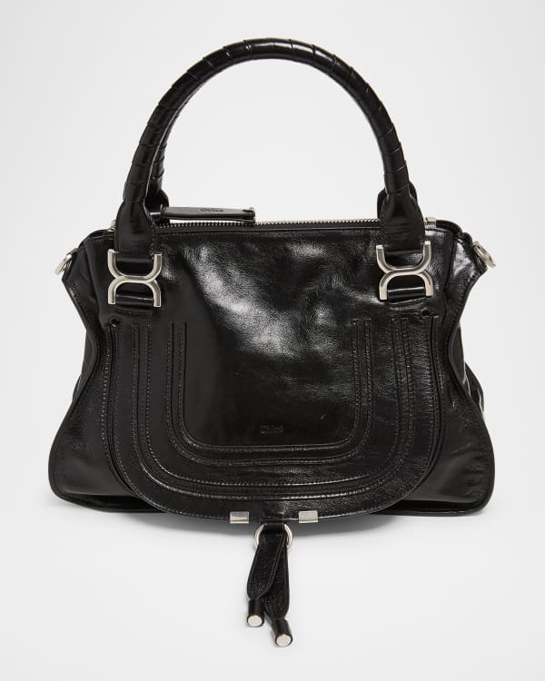Chloe Marcie Medium Double Carry Satchel Bag in Grained Leather Neiman Marcus