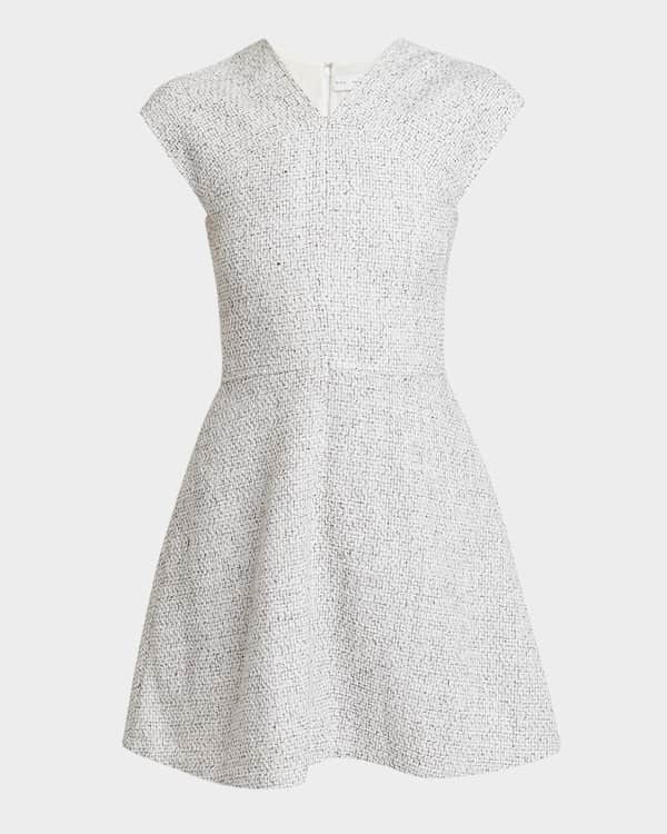 fitted lace wedding dress Teal Floral Lace Mock Neck Ruffle Trim Mini Dress main image 1