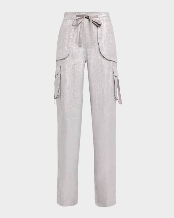 【GOLDEN GOOSE】journey cotton canvas-jacquard flared パンツ Golden Goose Journey Cotton Canvas Jacquard Flared Pants