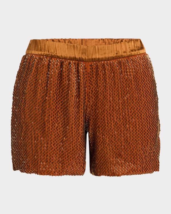 ANINE BING Kam Vegan Leather Shorts | Neiman Marcus