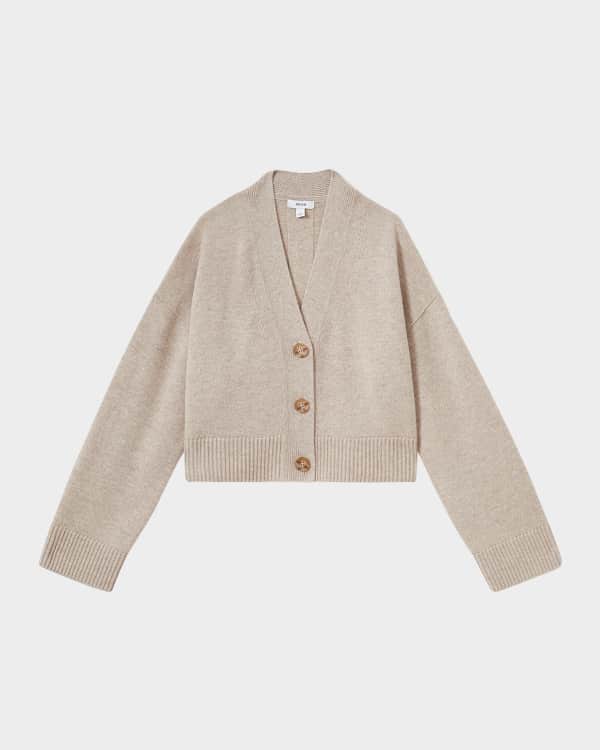 Cardigan with rhinestone trim