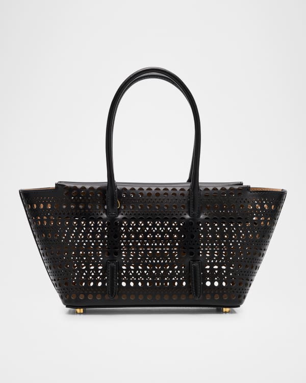 ALAIA Rose Marie 28 Wristlet in Leather with Grommets