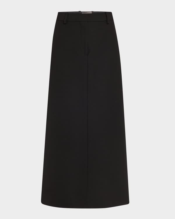 Theory Admiral Crepe Relaxed Midi Cargo Skirt | Neiman Marcus
