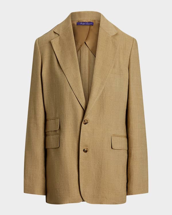 Giorgio Armani Washed Silk Double-Breasted Blazer Jacket Giorgio Armani Washed Silk Double-Breasted Blazer Jacket