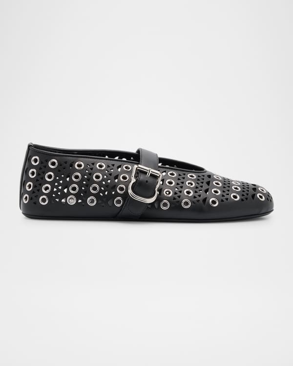Vienne Cutout Mary Jane Ballerina Flats