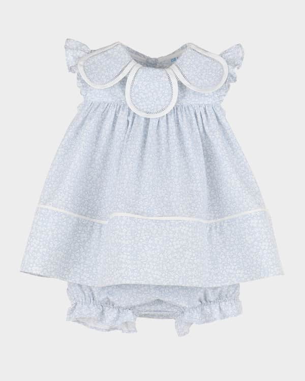 Luli Me Girl s White Smocked Dress with Bloomers Size Newborn 9M Neiman Marcus