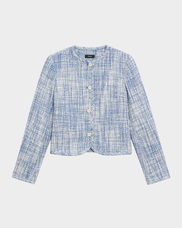 Theory marled peplum jacket cheap