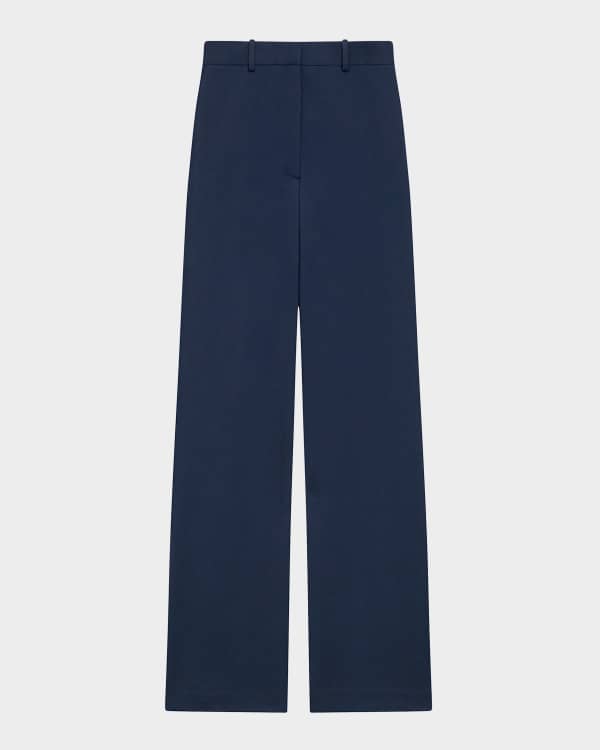 Theory Treeca Traceable Wool Full-Length Slim Trousers