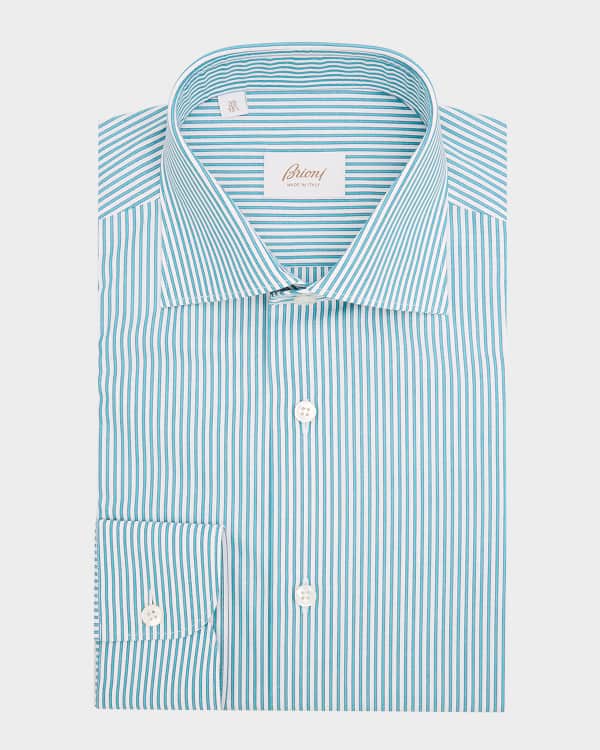 Charvet Men's Cotton Multi-Stripe Dress Shirt | Neiman Marcus