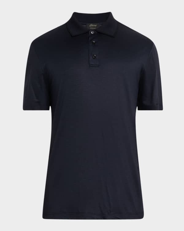 BALLY｜SHORT-SLEEVED PIQUE/COLLAR (MJE03ICO228-U577) Bally Men's Cotton Pique Polo Shirt with B Logo | Neiman Marcus