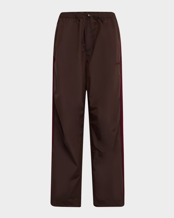 Palm Angels Men s Hawaiian Print Track Pants Neiman Marcus