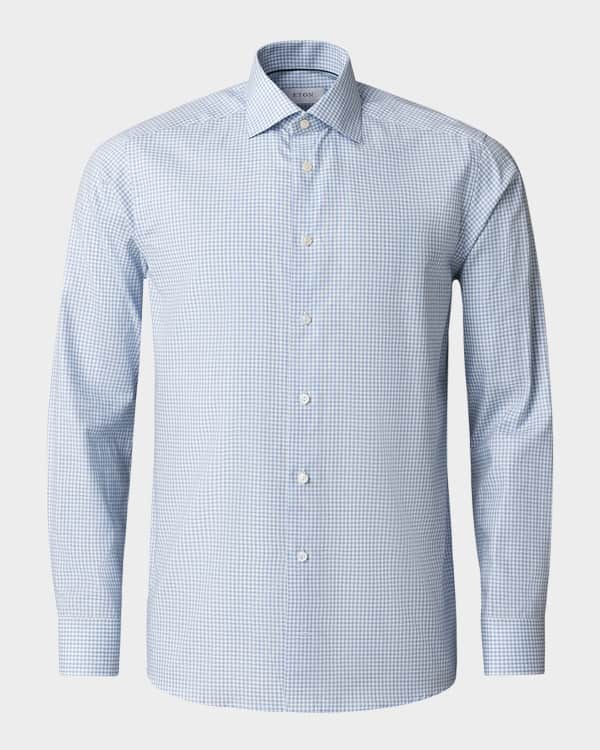 Giorgio Armani Men's Micro-Pattern Stretch Sport Shirt | Neiman Marcus