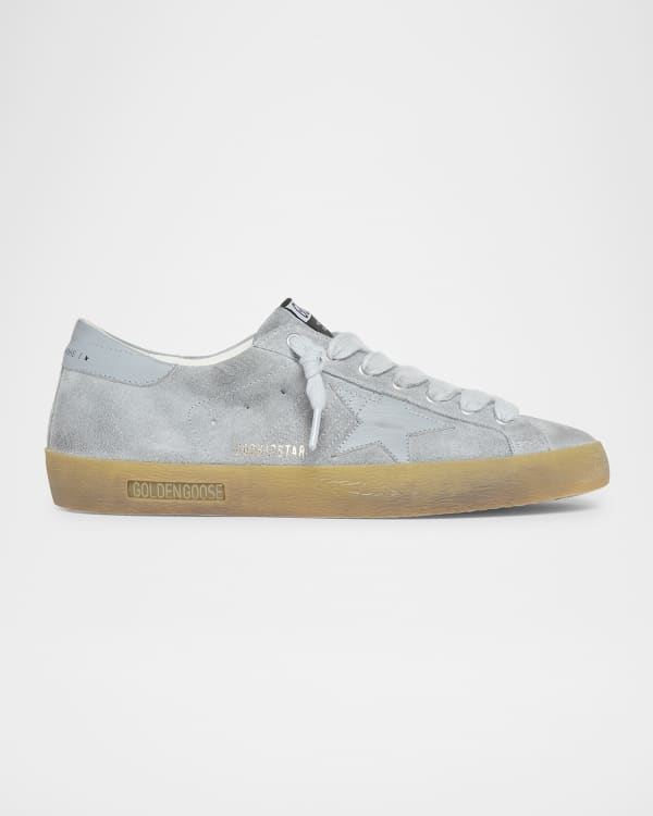 Men's Ball Star Distressed Leather Low-Top Sneakers