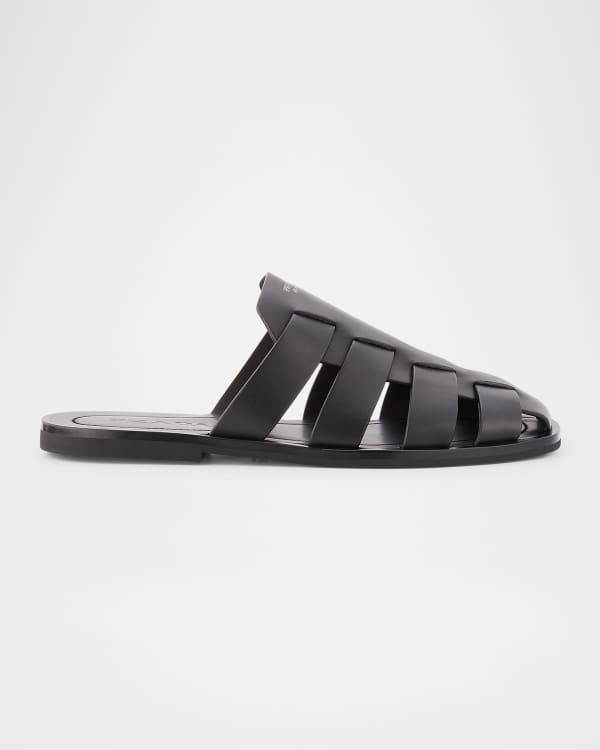 【関税＆送料込み】Burberry Black Leather Slippers 22250147_52084296_600.jpg