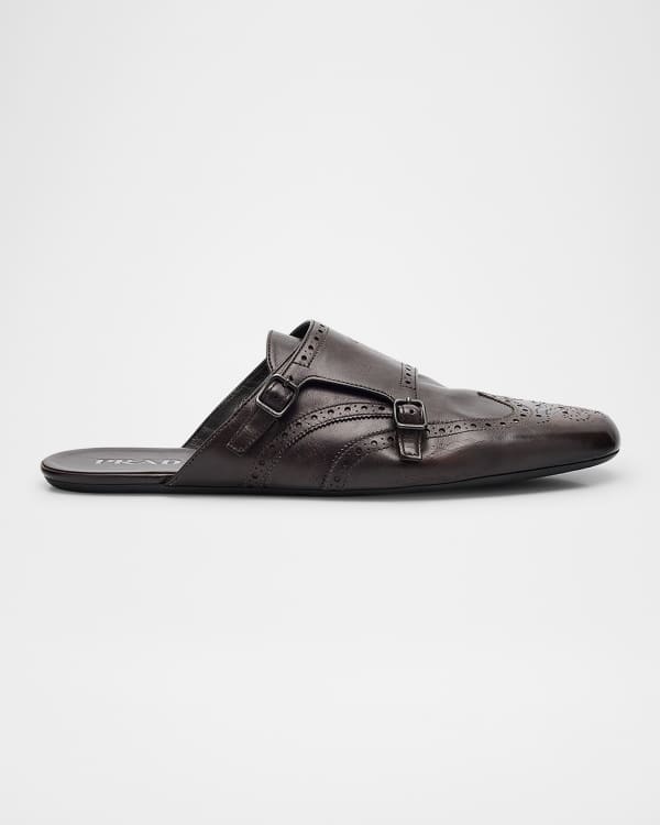 Men's Leather Fisherman Slide Sandals