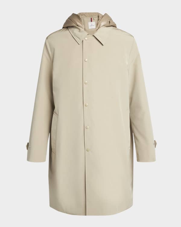 Moncler Men's 4-Pocket Field Jacket with Fur Collar | Neiman