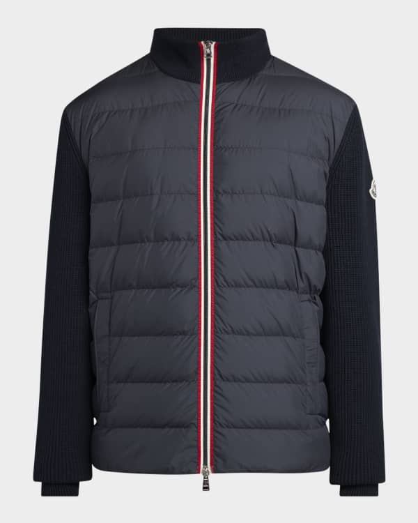 Moncler Men's Sanary Quilted Down Shirt Jacket | Neiman Marcus