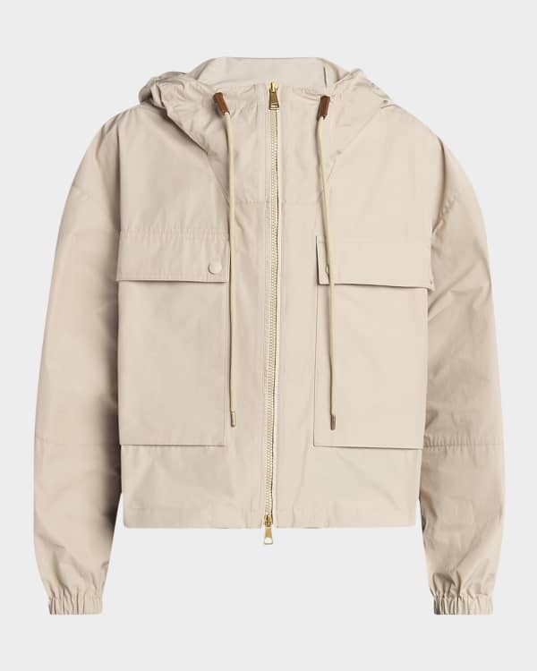 Moncler Ocre Short Parka | Neiman Marcus Moncler Ocre Short Parka | Neiman Marcus
