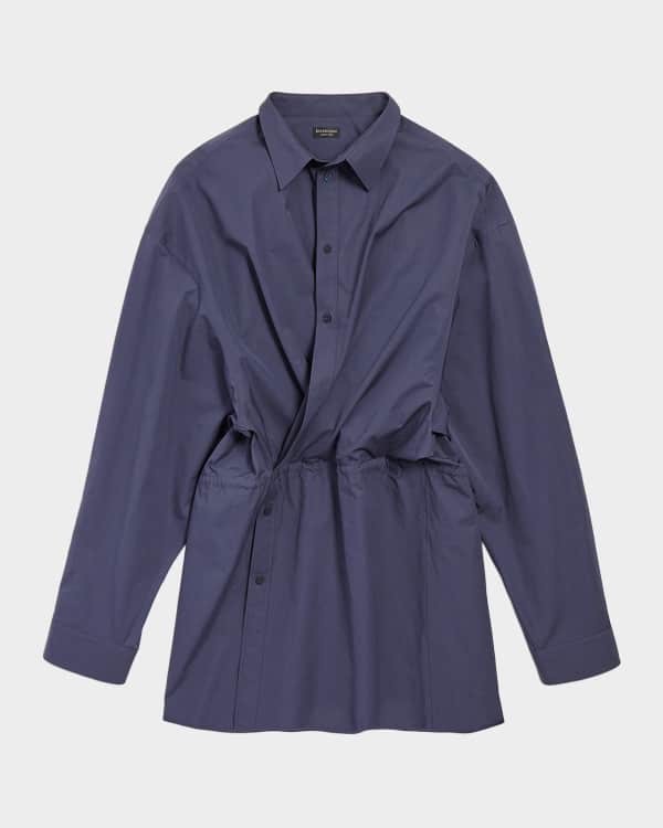 Balenciaga BB Classic Layered Shirt Dress | Neiman Marcus
