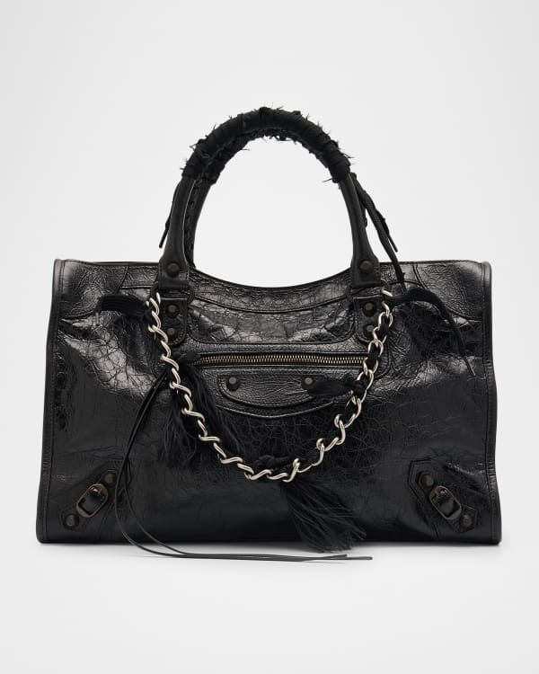 Balenciaga Neo Cagole City Graffiti Lambskin Top-Handle Bag Balenciaga Neo Cagole City Graffiti Lambskin Top-Handle Bag