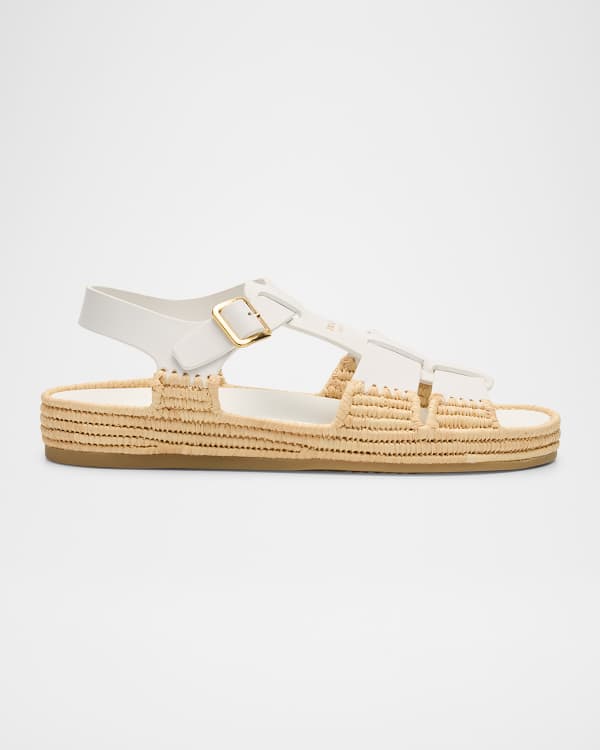 PRADA ペッレ エ コルダのサンダルリ PRADA サンダル 1X857M 3LKK ラバー ストラップ(505977170