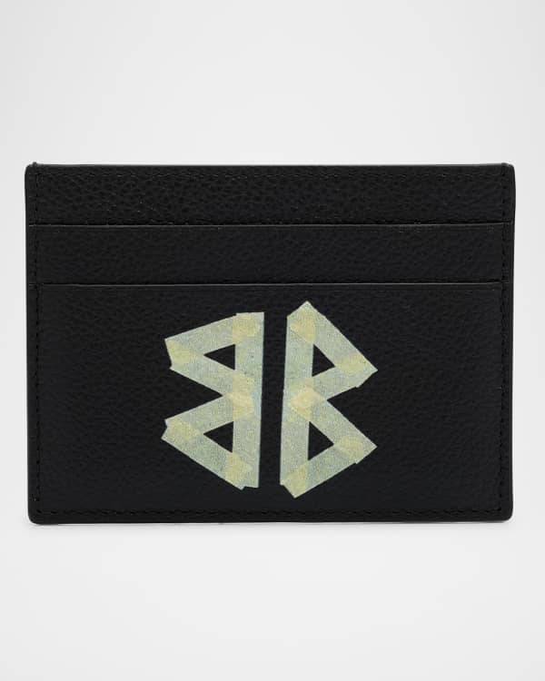 Balenciaga Men's Embossed Monogram Card Case In Box | Neiman