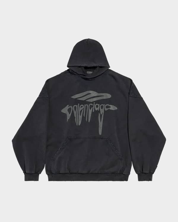 Ksubi Men's Washed Denim Zip Hoodie | Neiman Marcus