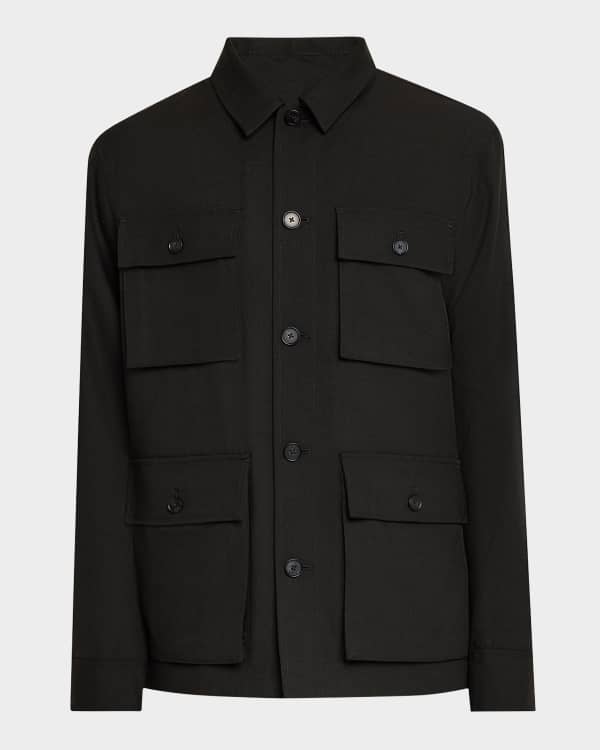 Vince Men s Sherpa Lined Corduroy Trucker Jacket Neiman Marcus