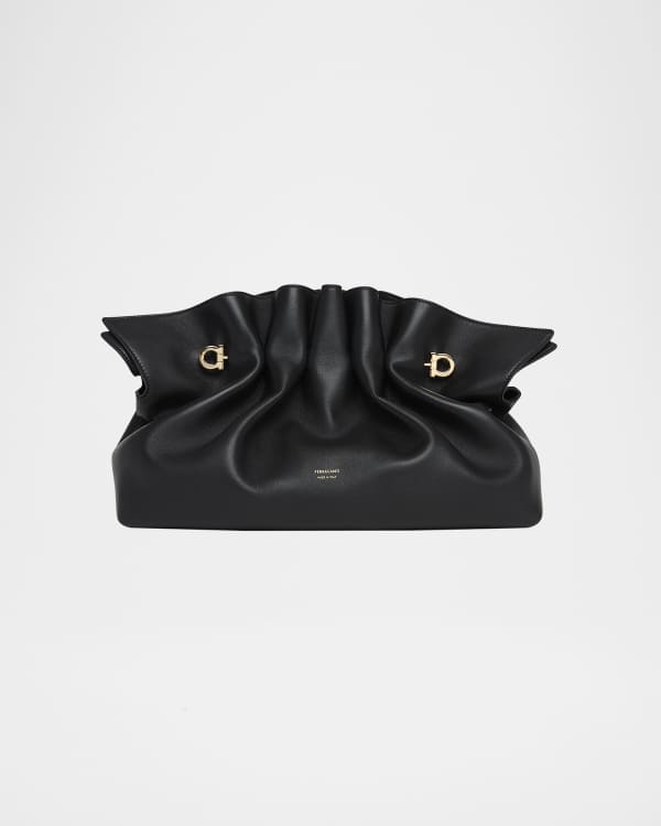 Ferragamo Fiamma Calf Leather Shoulder Bag | Neiman Marcus