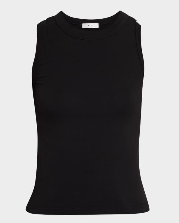 FRAME The Eyelet Tank Top | Neiman Marcus
