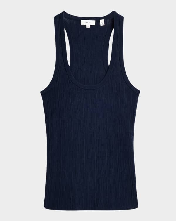 FRAME The Eyelet Tank Top | Neiman Marcus