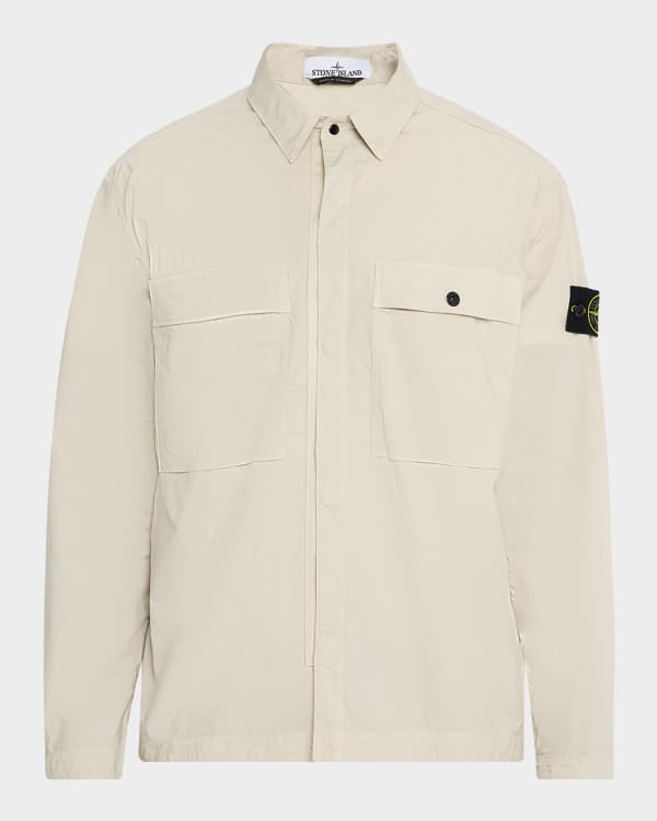 【ANGLAN】Two Pocket Over Shirt Double Pocket LS Shirt in Cloud Grey – SVRN