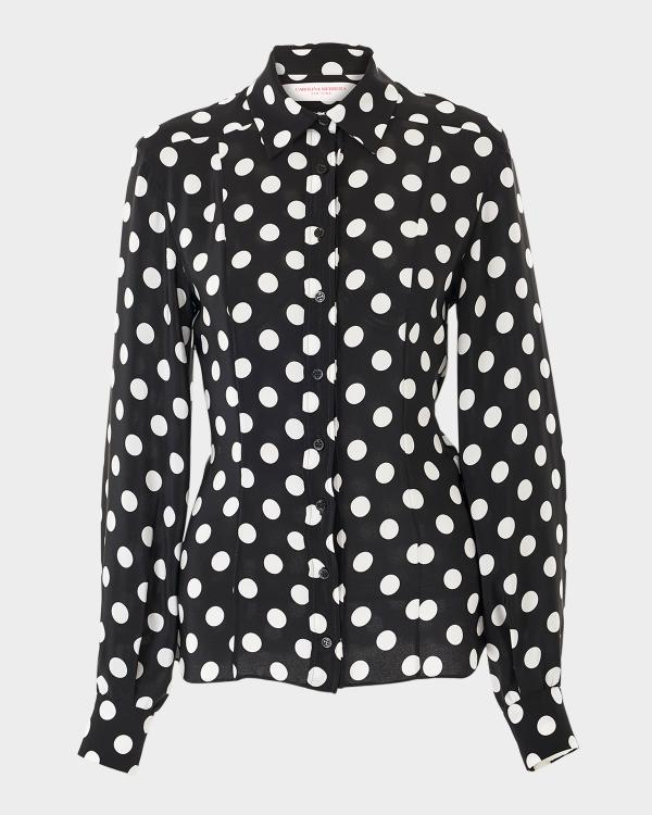 Ralph Lauren Collection Printed Silk Button-Down Shirt | Neiman Marcus