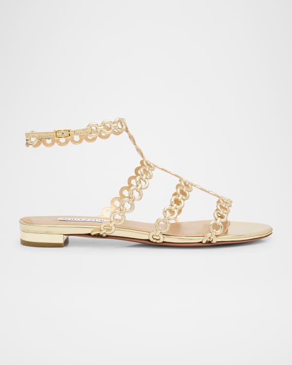 Rockstud T-Strap Flat Slide Sandals