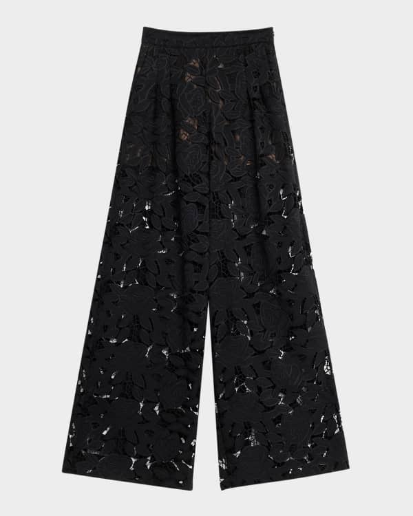 Zimmermann Wonderland Wide-Leg Lace Pants | Neiman Marcus Zimmermann Wonderland Wide-Leg Lace Pants | Neiman Marcus