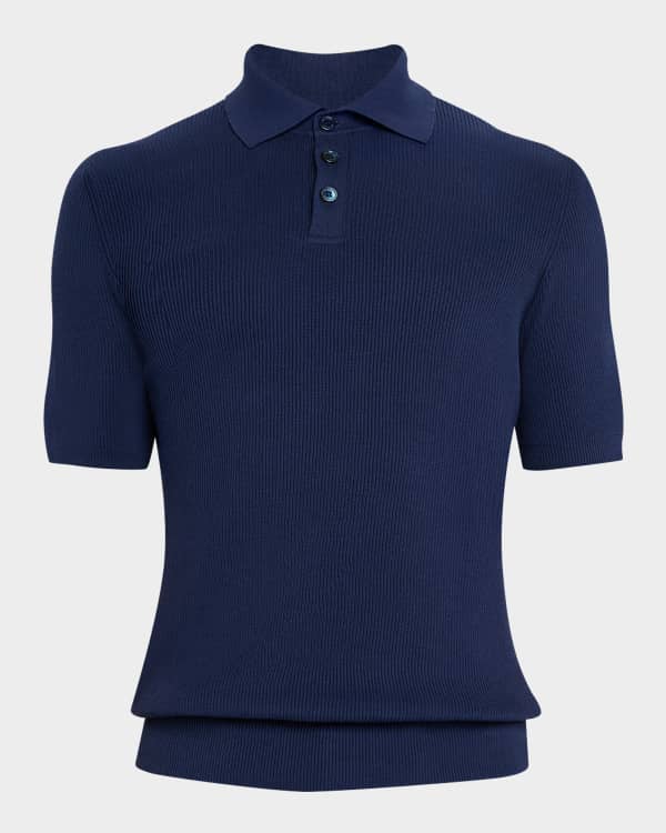 【送料&関税込】Brunello Cucinelli Blue Linen-cotton Polo Sh Brunello Cucinelli - Blue Linen & Cotton Polo | Mitchell Stores