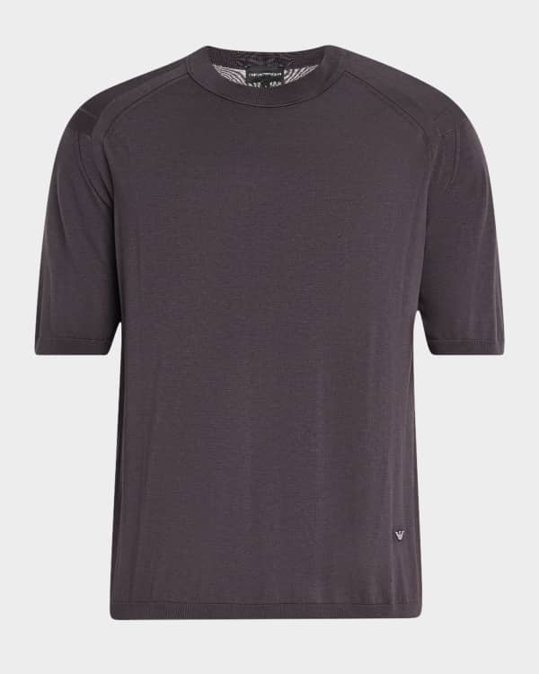 Tシャツ・カットソー EMPORIO ARMANI Men T-shirt Green EM001460AF10017 U1088 Visibility short-sleeved T-shirt in cotton stretch jersey | EA7