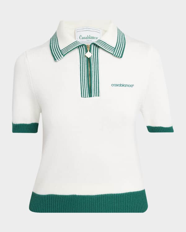 Bottega Veneta Ribbed Wool Polo Sweater | Neiman Marcus Bottega Veneta Ribbed Wool Polo Sweater | Neiman Marcus