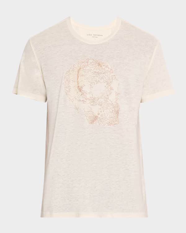 John Varvatos Men's Miles Slub V-Neck T-Shirt | Neiman Marcus