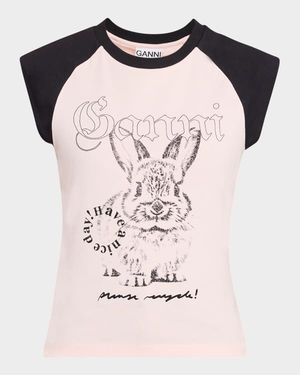 ★ Ganni ★ Basic Jersey Bear T-Shirt White White Basic Jersey Bear T-shirt by GANNI on Sale