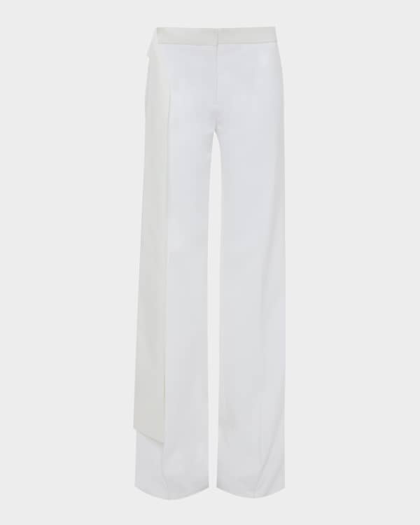 【Victoria Beckham】 Mid-rise taperedパンツ Victoria Beckham Mid-Rise Tapered-Leg Trousers | Neiman Marcus