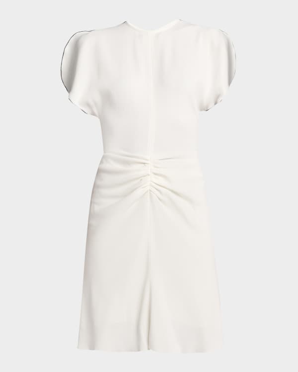 ワンピース Victoria Beckham GATHERED DRESS VICTORIA BECKHAM Gathered open-back satin maxi dress | NET-A