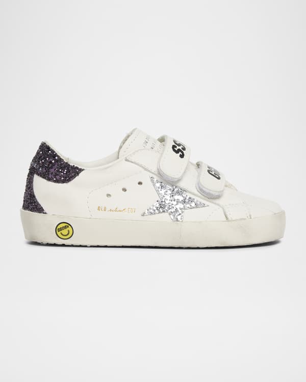 Boy's Logo-Print Leather Pre-Walkers, Newborn-12M